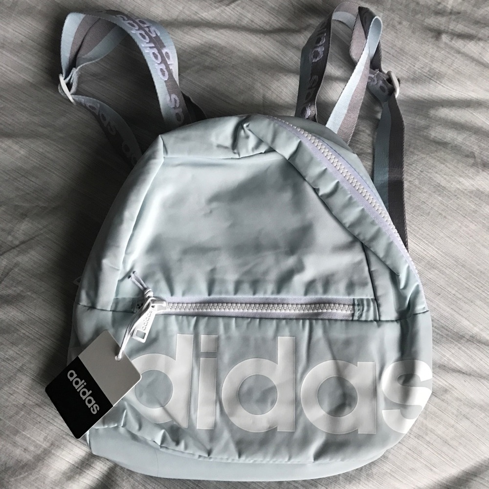 New with tags Adidas baby blue mini backpack